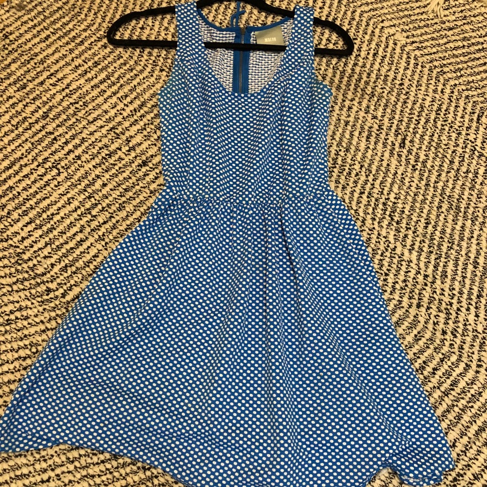 Anthropologie polka dot dress xxs p